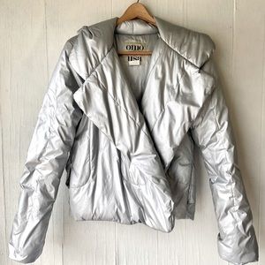 Norma Kamali Short Hooded Puffer Sleeping Bag Coat